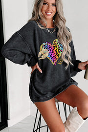 XOXO Leopard Sweatshirt