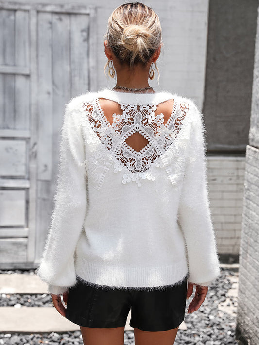 Lap of Luxury Sweater- 4 Colors (White, Black, Gray, Ivory)