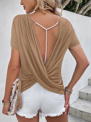 Beaded Glam Top- 2 Colors