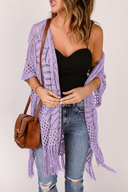 Somewhere on the Beach Cardigan- 5 Colors (White, Misty Blue, Navy, Lavender, Green)
