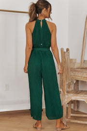 Belted Babe Jumpsuit- 3 Colors (Green, Royal Blue, Pink)