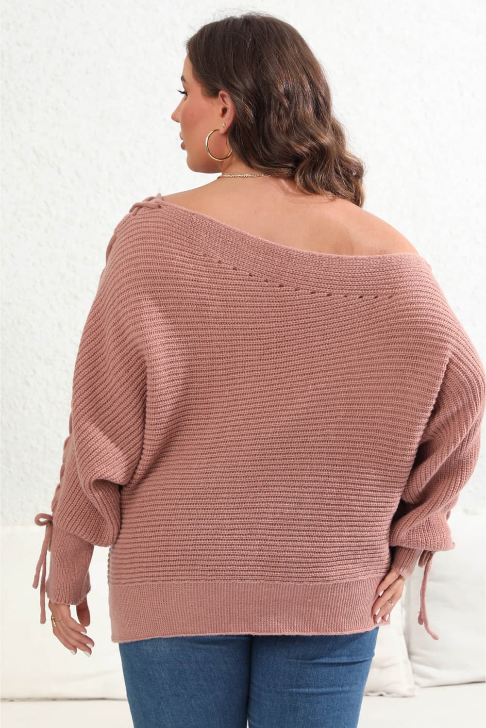 Perfectly Pearl One Shoulder Beaded Sweater