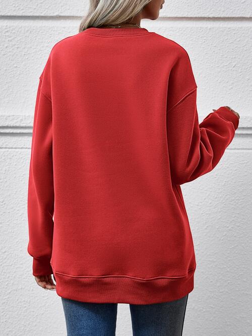 Merry Christmas Sweatshirt- 9 Colors (Blush, Charcoal, Deep Red, Mauve, Dusty Blue, Sage, Green, French Blue, Pumpkin)