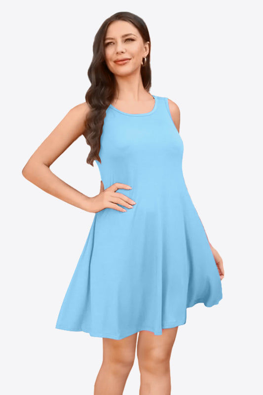 Simple Breeze Dress- 6 Colors (Black, Pastel Blue, Aqua, Army Green, Wine, Turquoise)